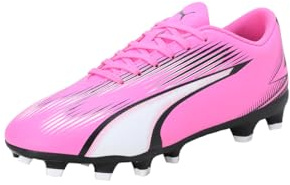 PUMA Unisex Kids Ultra Play Fg/Ag Jr Zapatos de fútbol, Poison Pink Puma White Puma Black, 34 EU