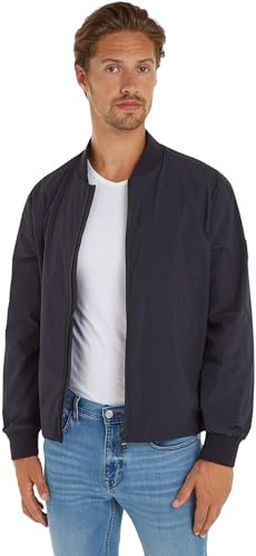 Tommy Hilfiger Herren Bomberjacke Portland Übergangsjacke, Blau (Desert Sky), S