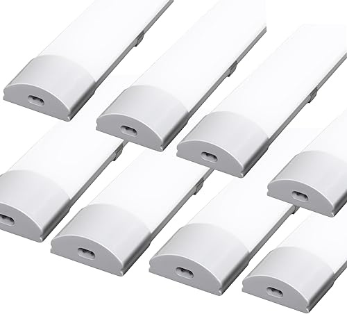 Cecaylie 36W Led Feuchtraumleuchte, 120CM LED Röhre, 4000K 3060LM Verknüpfbar Werkstattlampe, IP65 LED Deckenlampe, Leuchtstoffröhre, Feuchtraumlampe für Feuchtraum Garage Bad Keller Büro, 8 Stück