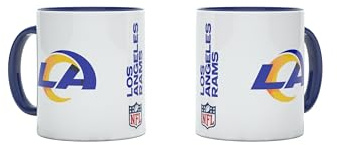 NFL Los Angeles Rams Kaffeebecher Kaffeetasse Tasse 11oz 325ml Double Logo