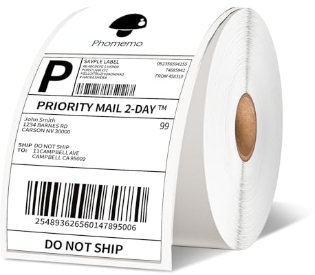 Phomemo 4×6inch Etichette Termiche Dirette,Etichette di Codice a Barre di Spedizione DHL,102×152mm Etichetta di Indirizzo Postale,Compatibile con Munbyn,Zebra,Jadens,Nelko,Itari,ecc Stampante Termica