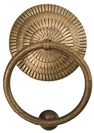 Das Labyrinth-Tor, Türklopfer, Retro-Bronze-Türgriff for Villa, Innenhof, Eingang, türsicher, Türdekorationszubehör(Bronze,8.8Cm Diameter)