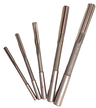 ZGPjubilant 5 Teile/Satz High Speed Stahl Gerade Schaft Maschine Reibahle 4mm 5mm 6mm 8mm 10mm H7 Chucking reibahle Hand Reibahlen