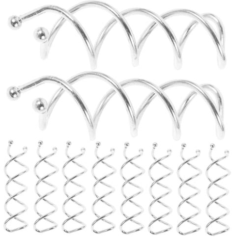 Beaupretty 40pcs Spiral Hair Claws Silver Hair Accessories Women Girls Clips Wedding Hairpin