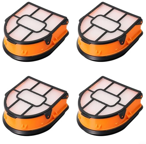 Filter Replacement Kit Compatible with for Shark WD161 WD261 AW261 for HydroVac for MessMaster Wet Dry Vacuum Cleaner(B: 4*HEPA Filters)