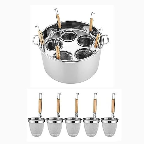Kommerzielles Nudelkocher-Set aus Edelstahl – Topf mit Trennwand und Sieb für Nudeln, Gemüse – Perfekt für Restaurants und Hobbyköche!