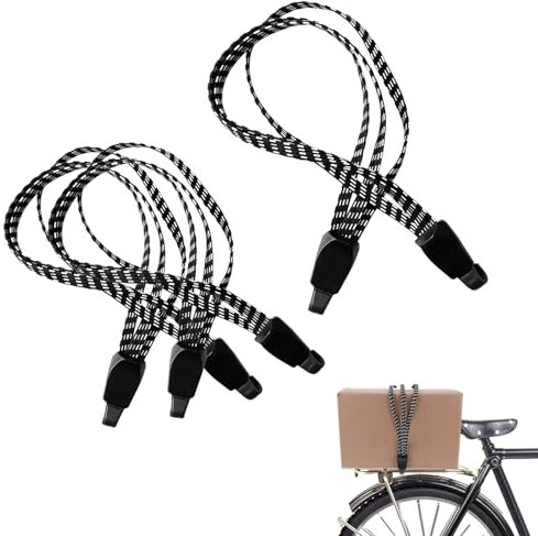 Cinturino Elastico per Bici,3 Pcs Corde Elastiche con Gancio Elastici Cinghie di Fissaggio per Telone Cinghie Elastiche Portapacchi per Biciclette,Automobili,Campeggio,Attacco per Bagagli,Ecc
