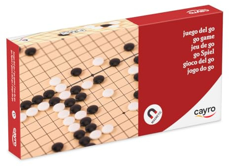 Cayro - Magnetic Go Game - Tabellone portatile con pezzi magnetizzati - Ideale per viaggiare - All'angolo dell'avversario - Giochi da tavolo classici