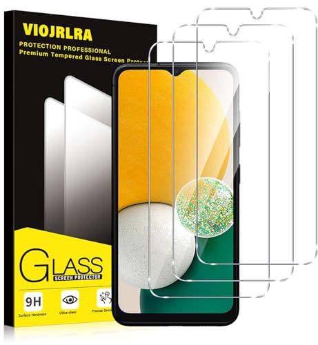 Viojrlra 3 Pezzi, Vetro Temperato per Samsung Galaxy A12/ A23/ A13 4G, 9H Durezza HD Trasparente Pellicola Prottetiva, Anti Graffio, Anti-Impronte, Senza Bolle, Ultra Resistente Protezione Schermo