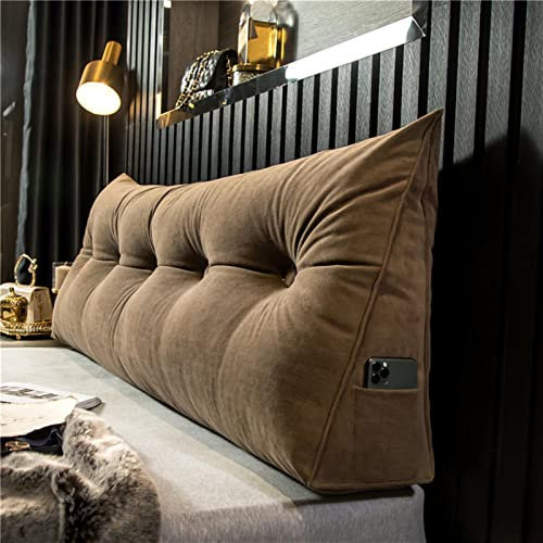 Bequemes Lesekissen, Rückenlehnenkissen, Lendenwirbelstütze, Keilkissen mit abnehmbarem Bezug für Sofa und Bett, 120 x 50 x 20 cm, Lagerungskissen für ultimative Entspannung