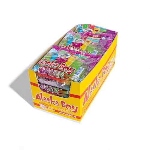 Alaska Boy Sauer Wassereis | VEGAN | 10 x 50ml (20er Karton Pack) | Stangeneis für den Sommer, Eis zum Lutschen & genießen