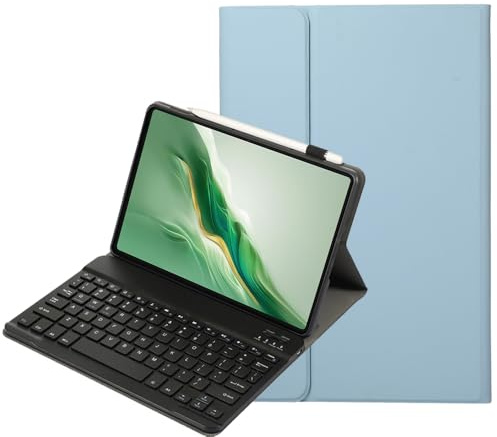 YKWXSC Custodia Tastiera per Honor Pad 10 Tablet 12,1 Pollici, QWERTY Staccabile con Collegamento Bluetooth Tastiera, Blu