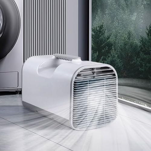 Climatiseur Sans Unité Extérieure 3 Vitesses Air Cooler Small Avec Poignée Et Minuterie Fonctions D'affichage Et De Masquage Des Boutons Aucun Assemblage Requis