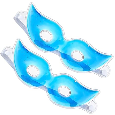 TOPPERFUN 2pezzi Maschera Ghiaccio Per Occhi Di Ghiaccio Fresco Benda Rinfrescante Per Occhi Aiuta Ridurre Borse e Gonfiore Confortevole Da Usare Per Sonno e Relax