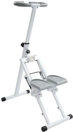 Weiß Stair Stepper, Faltbarer Vertikaler Treppensteiger für Ganzkörpertraining Stair Stepper, für Home Gym Wohnungen Fitnessstudios Büros 41 * 78 * 133.5 cm