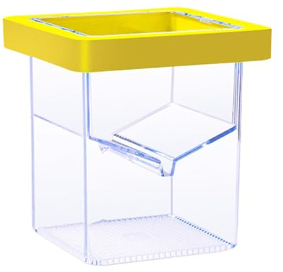 Fish Breeder Box - Functional Aquarium Breeding Container, Clear Plastic Fish Broods | Safe Egg Protector, Removable Separator for Multiple Fish, Easy to Clean Fish Breeder for Freshwater and S