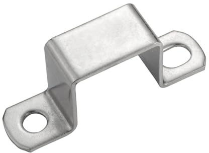 abrazadera de tubo rectangular saddle clip, Abrazadera de correa de sillín de tubo rectangular cuadrado en forma de U de acero inoxidable 304, varios tamaños(38 x 25)