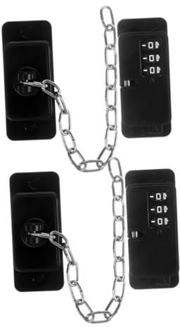 WEKAMOS Lot de 2 Verrous de Sécurité pour Enfants pour Réfrigérateur et Fenêtre, en Abs et Fil D'acier, Adhésif Puissant, Réglables et Résistants la Déformation pour Usage Domestique