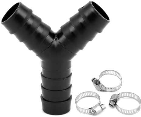 Asukohu Efficient Y Shaped Various Outlet Washing Machine Drain Adapter ABS Texture For Efficient Laundry Connection Heat-resistant Hose Connection Suitable