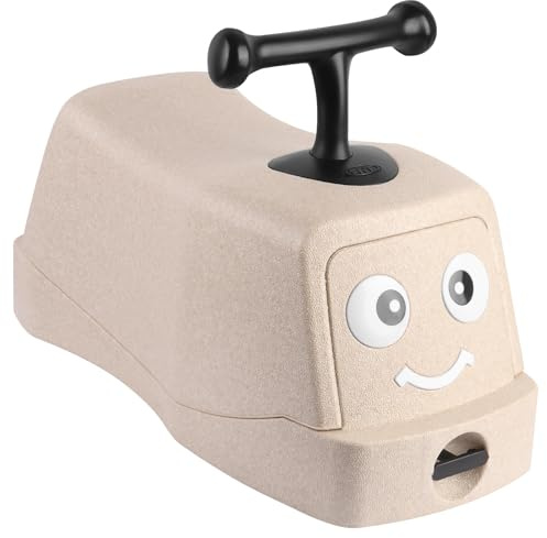 Sport Laufrad für Babys, 1 Jahr, Lauflernhilfe, Lenkrad, für Kinder ab 12 Monaten, Spielzeugbox, leise, kompakt, stabil, verschiedene Richtungen, 52 x 24 x 22,5 cm, Beige