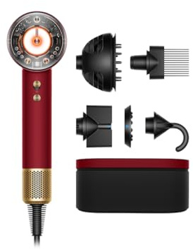 Dyson Supersonic Nural™ hårtork - Curly+Coily (Red Velvet och Gold)