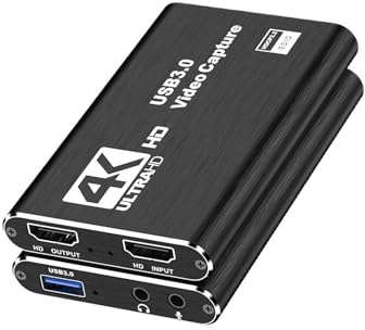 Scheda di acquisizione video 4K compatibile Loop Out for la registrazione giochi Streaming live 1080P Grabber MS2131 for PS4/5 Switch,Flessibile
