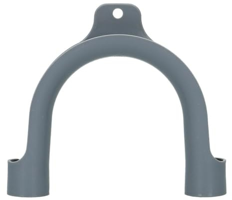 FUANA U-Shaped Drain Hose Hook for Washing Machines and Dishwashers, PVC Bend Pipe with U-Frame for Gray Plastic Hose Support Door Lock