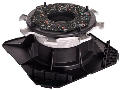 Jouplast Cleman – Lot de 20 Plots Autonivelant Réglable H55-80 mm | Terrasse Dalle ou Caillebotis | Correction de Pente 5%, Réglage Double (Clé + Main) | Pose Facile, Base Carrée, Résistant