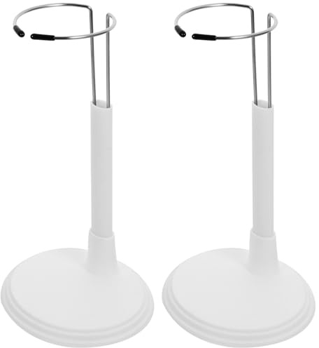 KOMBIUDA 2 Stück Puppenständer aus Langlebigem PVC Tragbarer Puppenhalter für 25cm Modepuppen Aufbewahrungs und Präsentationsregal für Zuhause und Laden