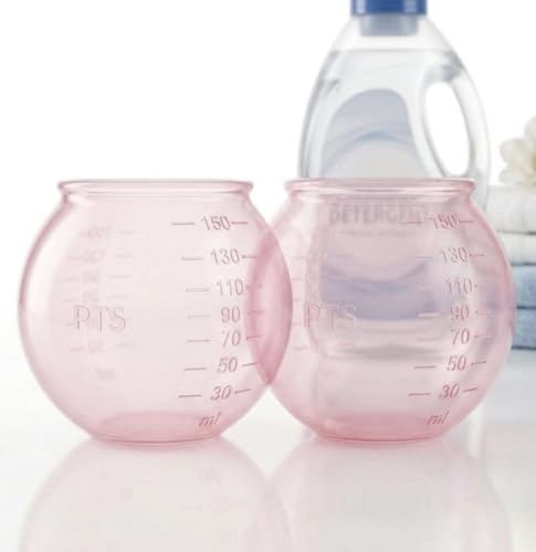 2 di Palla Dosatrice Sfera per Detersivi,Pallina Dispenser,Detersivo liquido,Lavatrice 100% Silicone,Risparmio per Detersivi in Polvere e Liquidi, Antigraffio, Unica, (2 PALLE COL. ROSA)