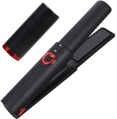 GALPADA Lisseur à Vapeur Portable sans Fil Fer à Friser pour Femmes, Design Pliable, Matériau Plastique et Alliage, pour Usage Professionnel Domicile