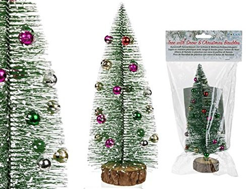 Gadget Giant® Árbol en los Nieves y en los chèvres de Navidad – Stocking Filler Secret Santa Gift accesorios decorativos – 30 cm
