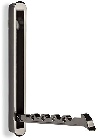 Secotec Garderoben-Haken klappbar, 140 x 16 mm, Chrom dunkel, Foldi II | Garderobenhaken, zum Einlassen.