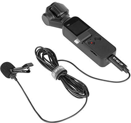 Boya BY-M3-OP - Micrófono de Solapa con Clip y micrófono omnidireccional Digital, Conector USB Tipo C, Compatible con cámara de Bolsillo dji OSMO para grabación de Video de películas Vlog