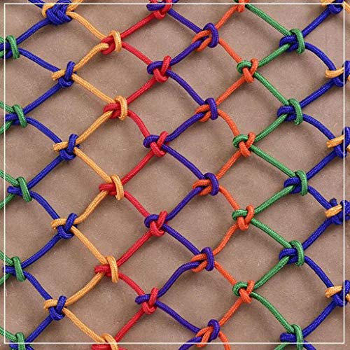 Kindersicherheitsnetz, Farbiges Sturzsicheres Sicherheitsnetz für Kinder, Bruchsicheres Treppennetz Balkon Schutznetz Hängendes Wäschegut (Size : 3mx3m)