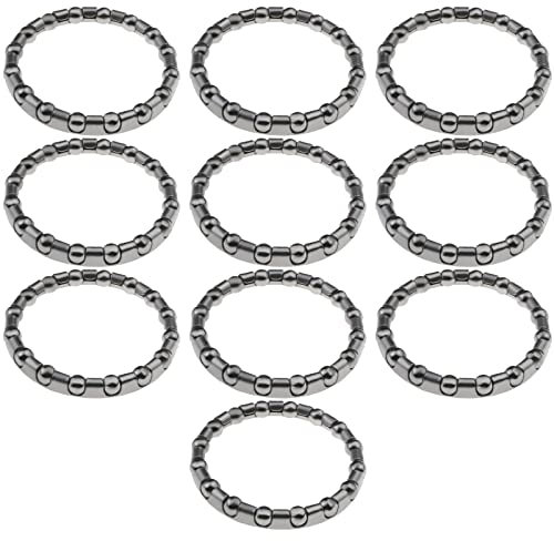 YINETTECH 10 rodamientos de bolas de bicicleta de 1 1/8 rodamientos de dirección con 16 bolas rodamientos de dirección para bicicleta de montaña, bicicleta de carretera, manivela inferior piezas de