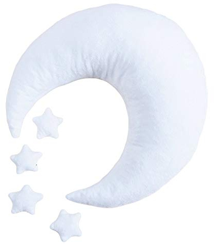 Felenny Baby Photography Props Newborn Infant Boy Girl Crescent Moon Posing Pillow and Stars