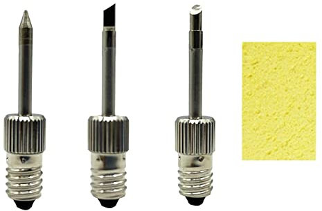 Herklotzn 3 x Messing-Lötspitzen, USB-Lötkolbenkopf, Schweißspitzen, für E10-Schnittstellen-Lötstationen