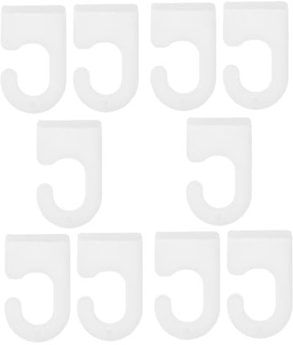 Garneck 10st Werbehaken Rollos Posterhaken Für Zuhause Scrollhaken Haken Für Posterrollen Kunststoffhaken Zur Rollenbefestigung Ersetzen Wandbehang Weiß Plastik