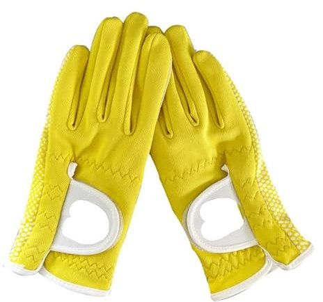 QIUSHIBO Golfhandschuhe Sommer Damen Golf Handschuhe Mit Beiden Händen Atmungsaktiv rutschfeste Elastische Extrem Komfortable Golfhandschuhe Damen(19)