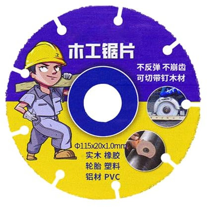 Dischi da taglio per smerigliatrice angolare, dischi da taglio per – smerigliatrice angolare per legno, ruote abrasive, utensili da taglio in acciaio al manganese per PVC, gomma, pneumatici e rame