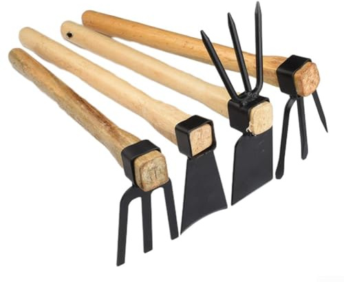 Outils de jardinage efficaces Binette agricole pour désherber et cultiver facilement le sol (A)