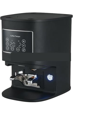 Electric Mixer Grinder, LT58 Electric Coffee Tamper 58mm Automatic Coffee Tamper Maker Touch Screen Stainless Steel Espresso Tamper 58MM 10-30KG for Grinding Various Dried Cereal/Herb/Spice/Nut(Nero)