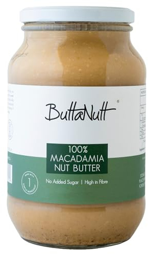 ButtaNutt 100% Macadamia Nut Butter - 1 kg | Rich & Buttery | Healthy Snack | No Palm Oil | No Added Sugars or Stabilisers | Vegan & Keto Friendly | Peanut Butter Alternative | Sustained Energy