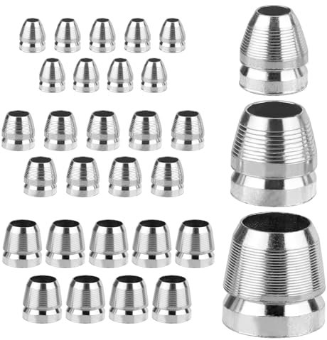 Gosknor 30pcs Round Axe Handle Wedge Kit, 8mm, 10mm, 12mm Sturdy Carbon Steel Axe Wedge Metal Hammer Sledge Accessories for Reinforcing