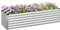 WOLTU Potager Surélevé en Métal, Bac Potager Extérieur 238x80x56cm, Jardinière Rectangulaire en Tôle Galvanisée, pour Légumes, Fleurs et Herbes, pour Jardin, Balcon et Terrasse, en Argenté