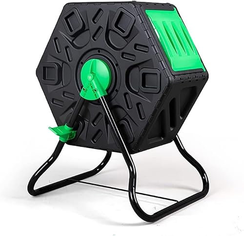Composteurs Rotatifs D'extérieur, Composteurs Rotatifs, Matériau sans BPA, Bac À Compost Compact À Chambre Unique for Jardin Extérieur 120 L/60 L(60l)