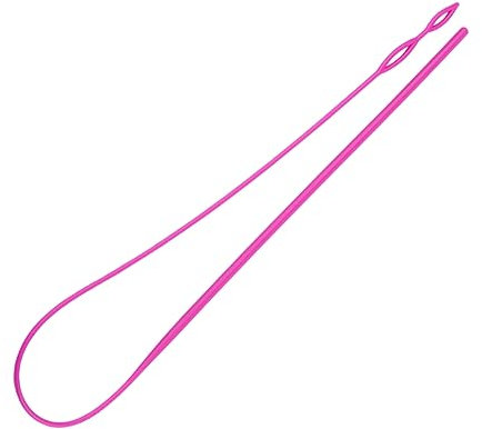 Housoutil 2stücke Kordelzug-einfädler Aus Kunststoff Langer Seilträger Elastisches Band Zum Tragen DIY-handgürtel-Gadget Für Rosy