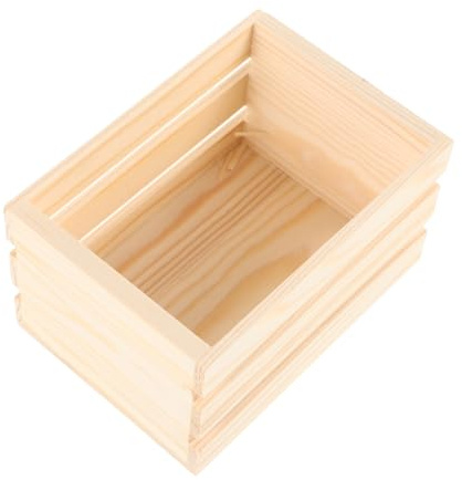 ifundom Panier Miniature Bois pour Maison de Poupée Panier de Rangement Pin Accessoire Déco Polyvalent pour Organiser Jouets et Petits Objets