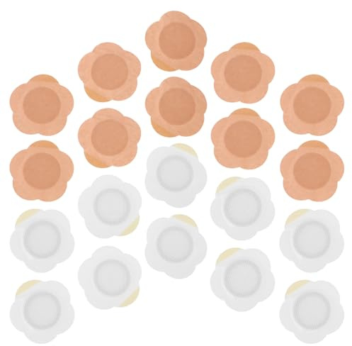 FIXOSHEE Rizinusöl Pflaster Selbstklebend 7X7cm 20 Stück Kaltgepresstes Öl für Rücken und Taille Hautfarben und Weiß Leichtes Einweg Ölkompressen für Alltag und Yoga